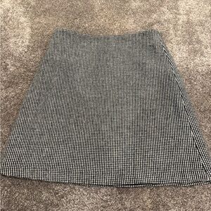 Banana Republic Black and White A-Line Skirt